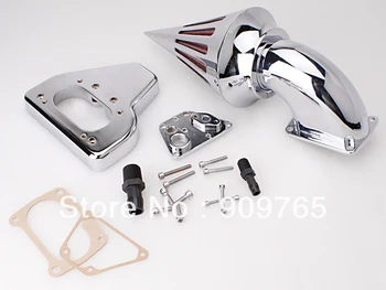 

Chrome Cone Spike Air Cleaner Intake Filter Kit For Honda VTX 1800 2002-2009