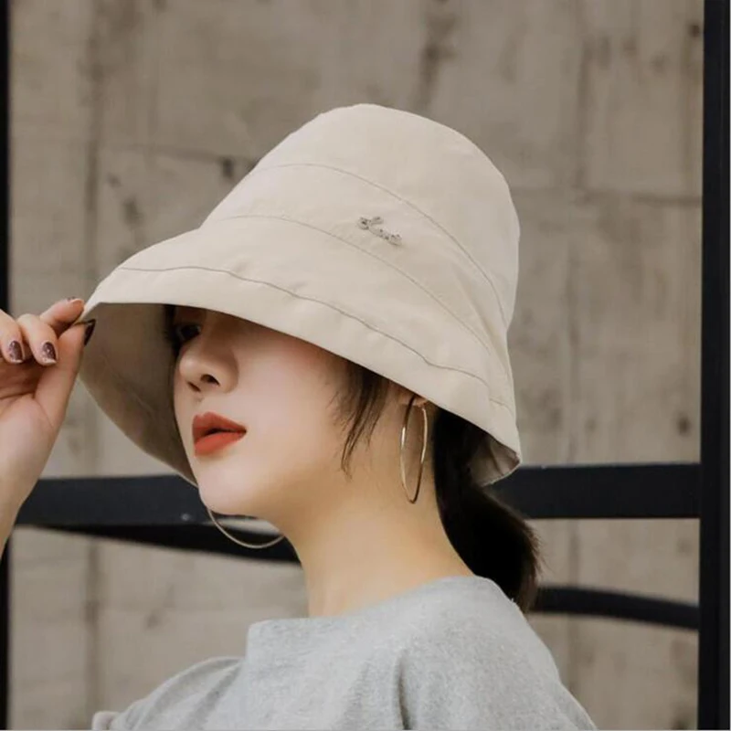 SUOGRY 2019 جديد النساء قبعة الشمس فتاة القبعات الصيف للطي شاطئ كاب بنما القبعات بلون عارضة قبعة صياد SUOGRY 2019 جديد النساء قبعة الشمس فتاة القبعات الصيف للطي شاطئ كاب بنما القبعات بلون عارضة قبعة صياد