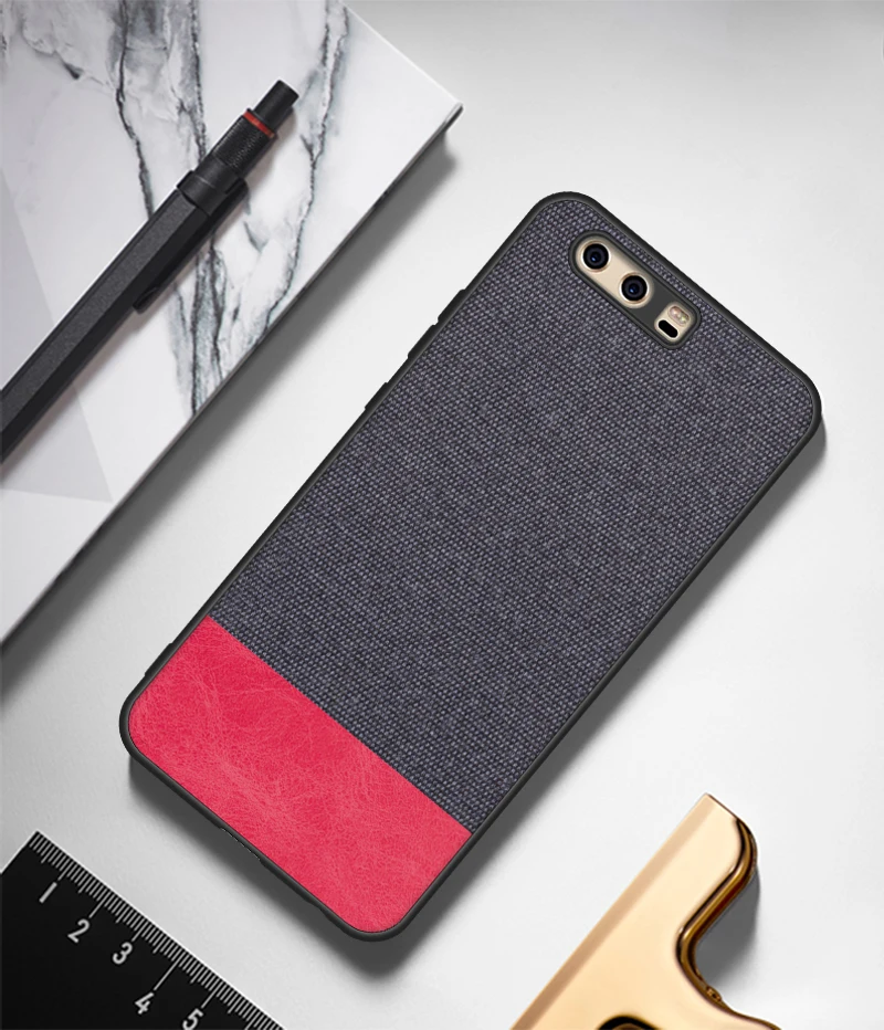 Case For Huawei P10 Soft TPU Edge Canvas Back Cover Fashion Cloths Fabric Cover For Huawei P10Plus P10 Plus Phone Case