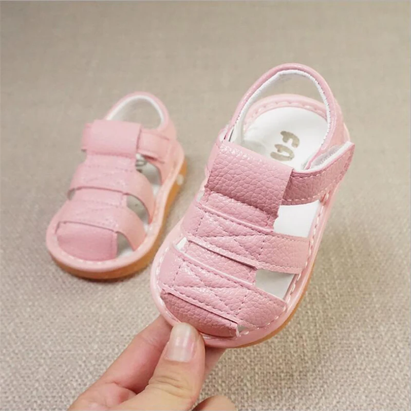 

Newborn Sandals Infant Baby Girls Boys Summer Casual Sandal Shoes Style Leather Hook Soft Baby Shoes Anti-slip infant sandal