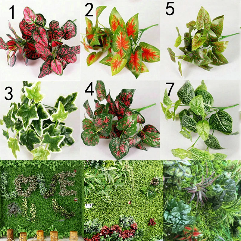 Künstliche Pflanzen Indoor Outdoor Fake Blume Blatt Laub Bush Haus Dekoration