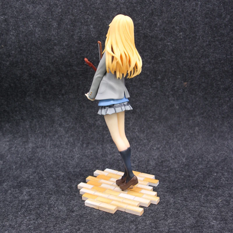 Аниме ваша лежа в апреле Miyazono Kaori 1/7 Масштаб Окрашенные ПВХ фигурка Коллекционная