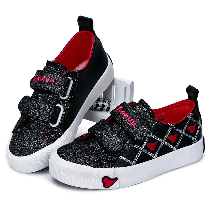 MMnun 2 = 1 أحذية للأطفال الربيع بريق الفتيات أحذية أطفال الأحذية للفتيات كبيرة الأطفال أحذية الأطفال أحذية رياضية حجم 30-35 ML1857