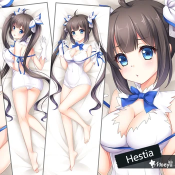 

Anime Pick Up Girls In A Dungeon Hestia Sexy Hugging Body Pillow Case Cover Adult Otaku Pillowcase 2WAY Fabric 35*55/160*50cm