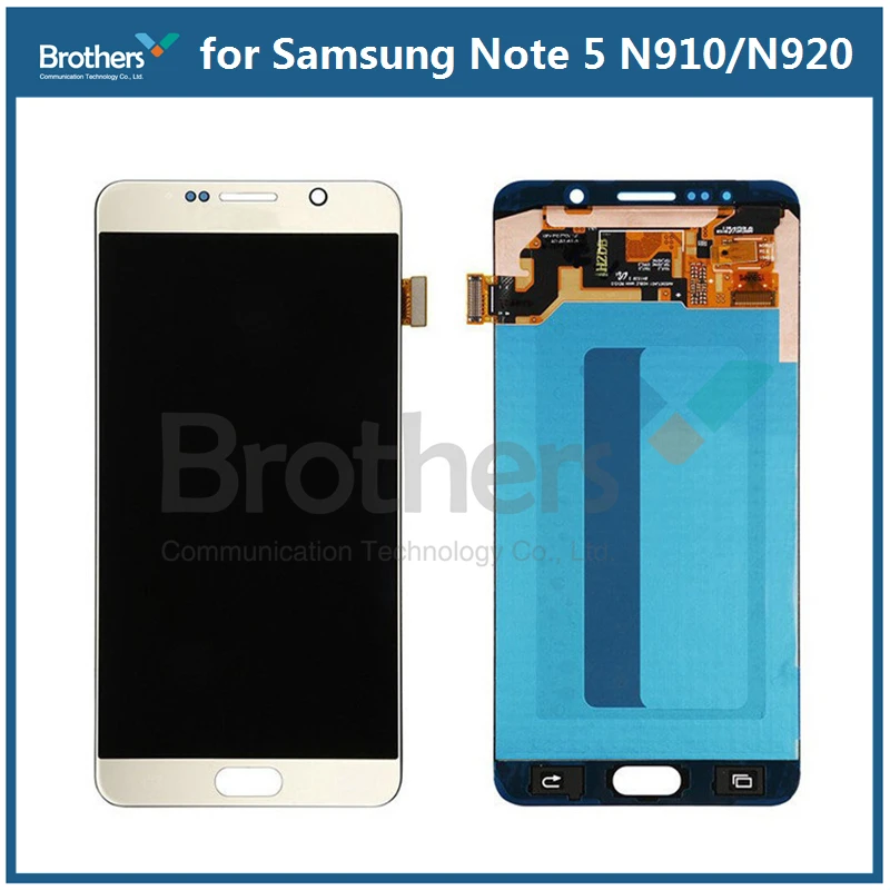 

LCD Display Assembly For Samsung Galaxy Note 5 Touch Screen Digitizer for Samsung N910 N920 Screen Aseembly Phone Replacement