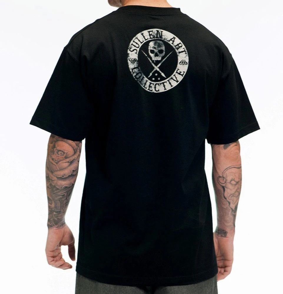Sullen Men'S Badge of Honor Short Sleeve T Shirt Black Hip Hop 