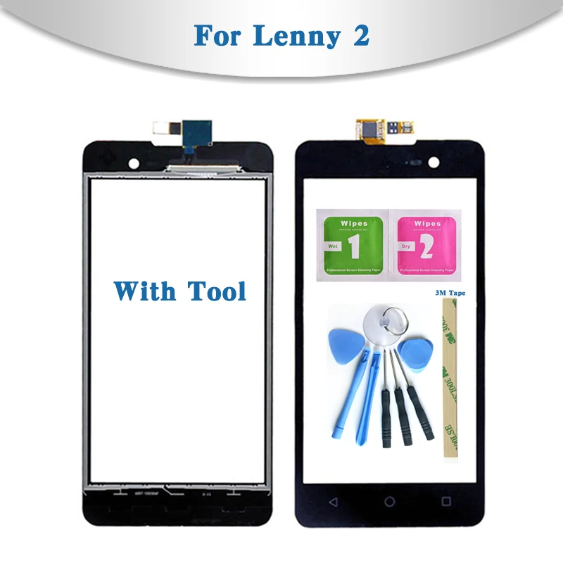 Высокое качество 5," для Wiko Lenny 1 Lenny 2 Lenny 3 или 5,5'' Lenny 4 сенсорный экран дигитайзер Датчик внешняя стеклянная панель объектива