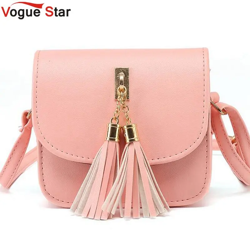 Vogue Star Fashion 2017 Small Chains Bag Women Candy Color Tassel Messenger Bags Female Handbag Shoulder Bag Flap Women Bag LA33