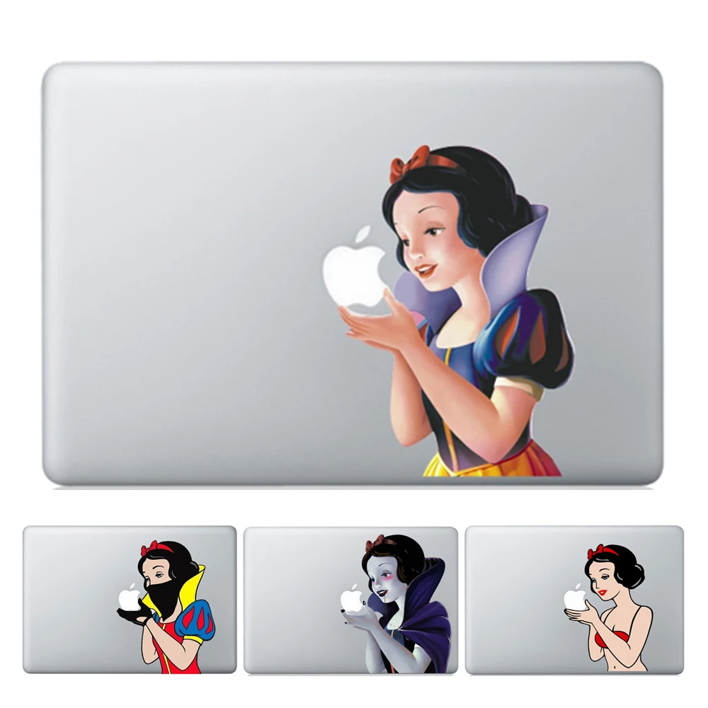 GOOYIYO-Горячая наклейка для ноутбука Топ виниловая частичная наклейка белая Снежная принцесса печать кожи для Macbook Air retina Pro 1" 13" 1" 12"