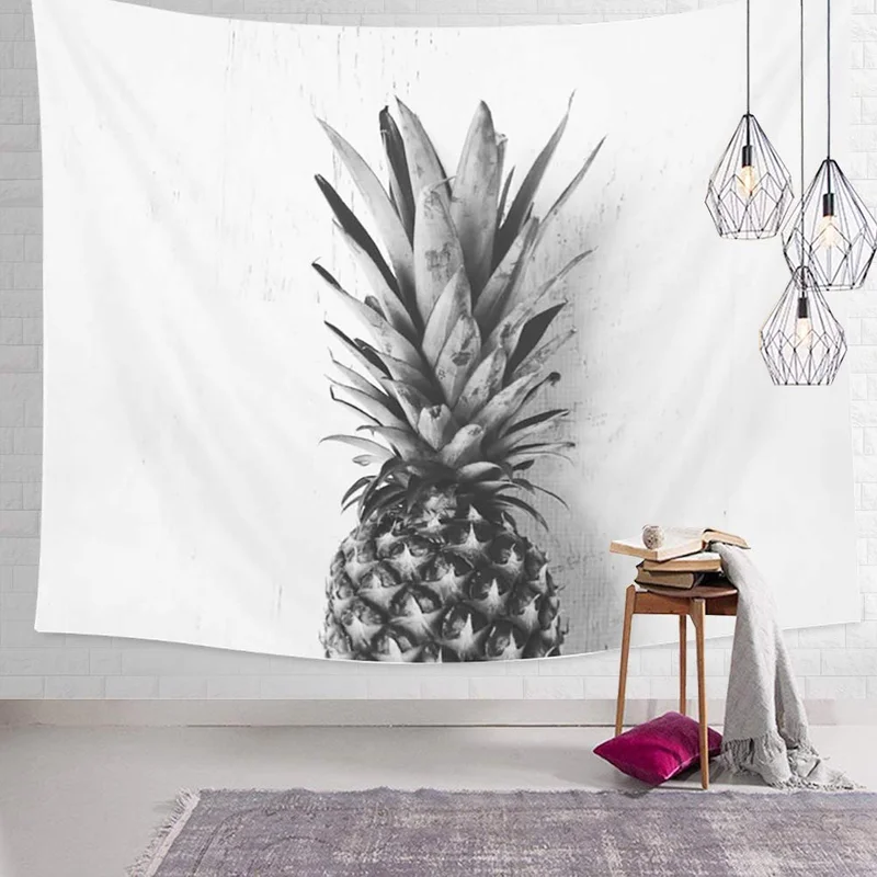 Pineapple Tapestry Mandala Wall Hanging Indian Decor Hippie Tapestries Bohemian Throw | Дом и сад