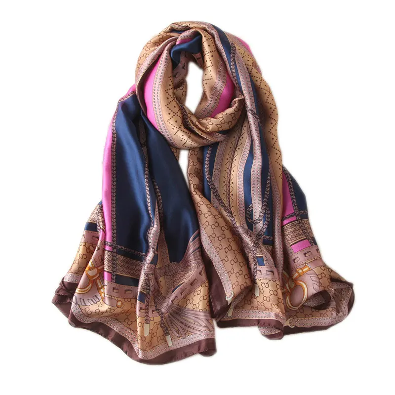 

2019 brand summer women scarves soft fashion print silk scarves lady shawl and wrap designer pashmina bandana beach stoles hijab