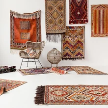 Видение вкус индейки Posimi второй зарубежные земли ветер ручное плетение килим Шерсть ковер Land Pad гобелен настенный