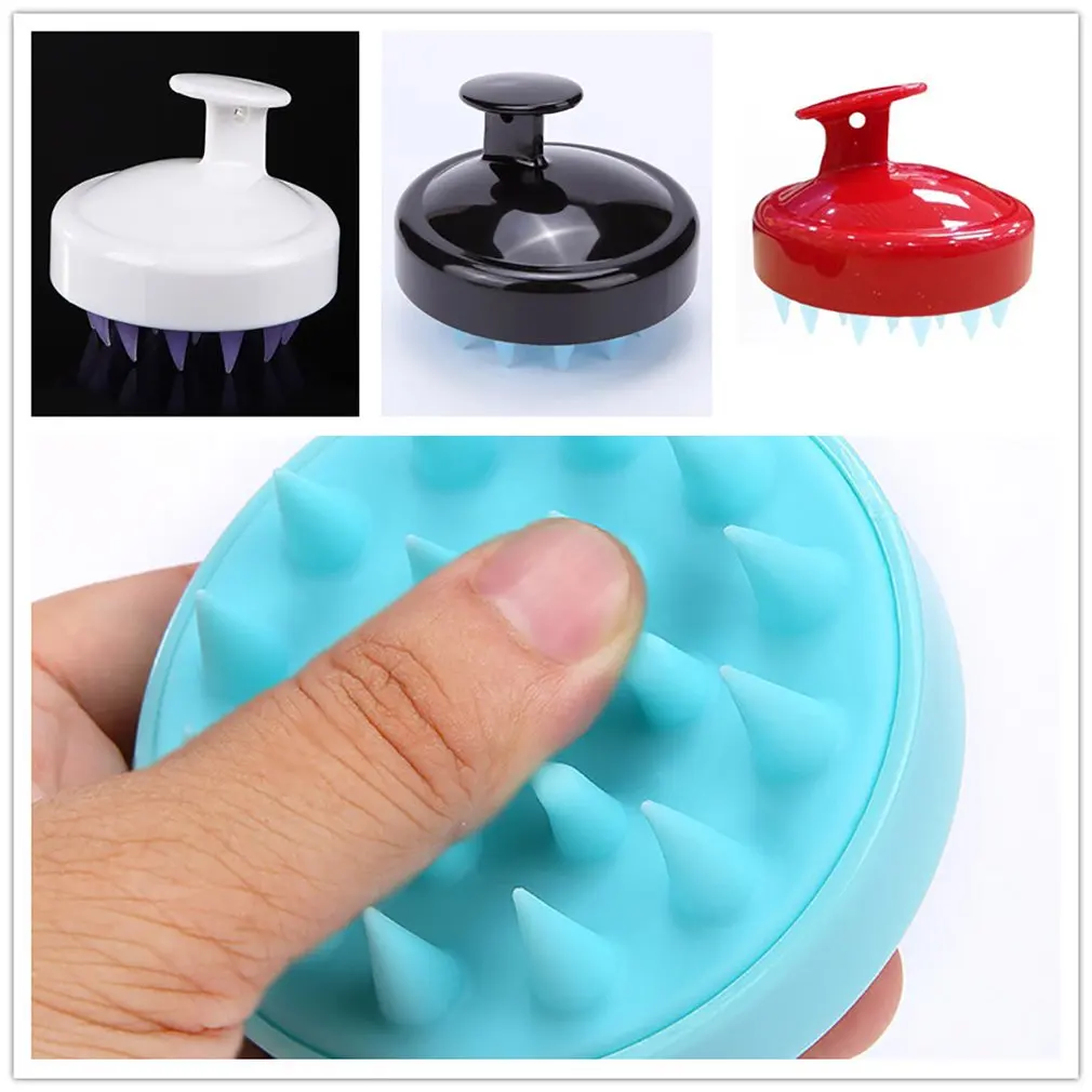 Silicone Head Body Clean Care Hair Root Itching Scalp Massage Comb