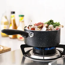 Домашняя японская Одноручная емкость для молока сковорода Горячая антипригарная Кастрюля из алюминиевого сплава Маленькая каменная кастрюля лапша