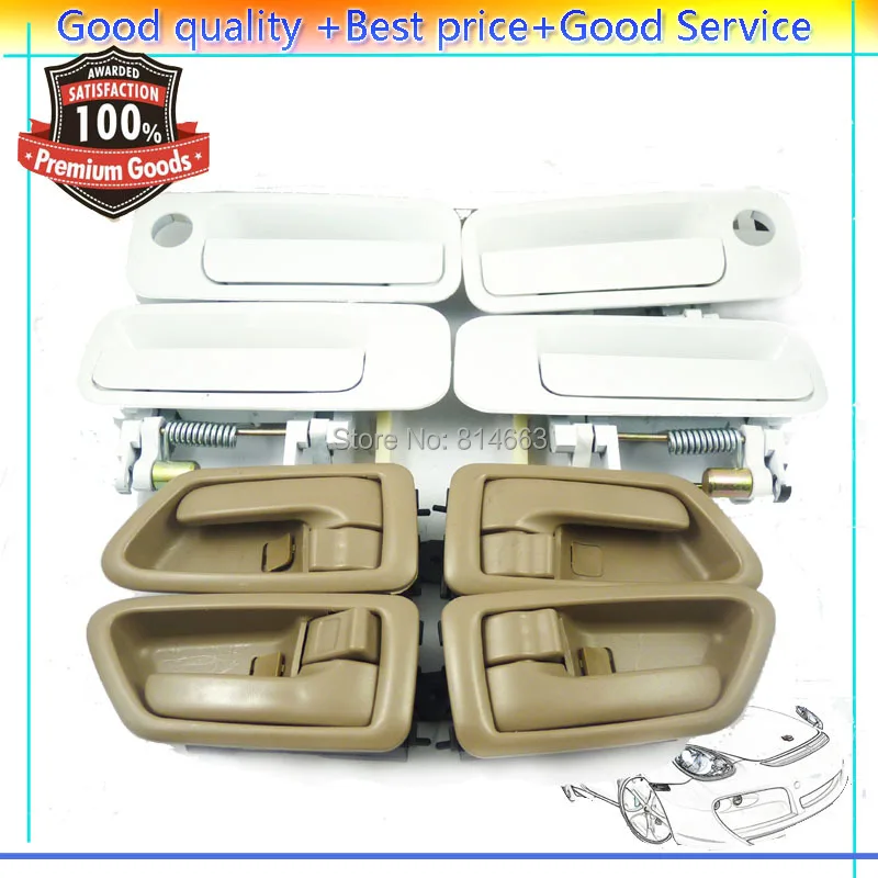 New Outside and Inside Door Handles Set 69278 AA010 69277AA010B0 For