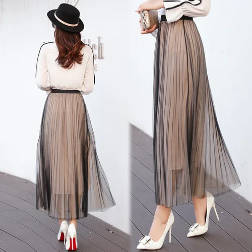 beige maxi skirt outfit
