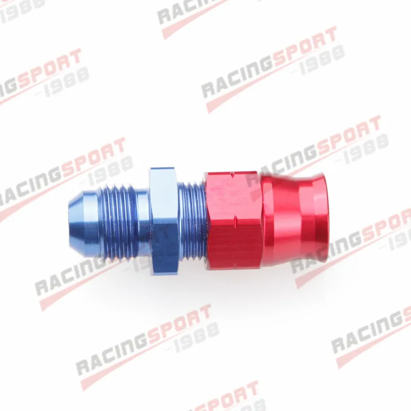 

AN-6 6AN AN6 Straight Male To 5/16" (8mm) Tube Adapter Red/Blue