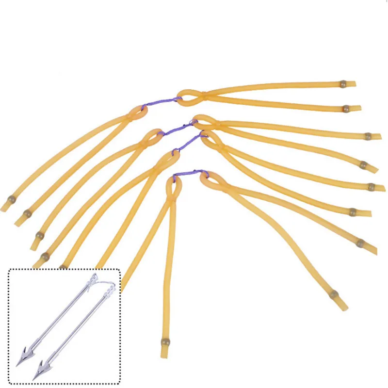 5 шт./компл. рыболовная резинка стреляющая Рогатка для ловли рыбы