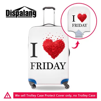 

Dispalang I Love Friday Dust Luggage Cover Elastic Travel Accessories for 18-30 inch Trolley Case Suitcase Protect Covers