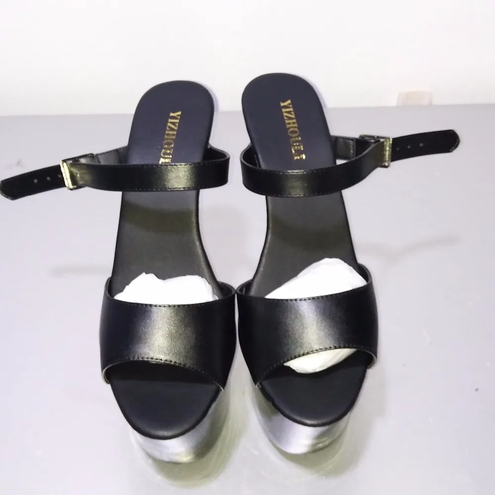 Summer slippers, contracted joker small fine with high heels, 17 cm runway shoes is sexy Dance Shoes