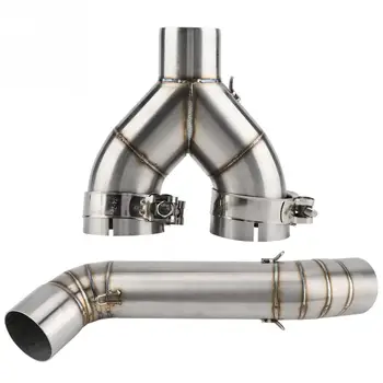 

Motorcycle Modification Exhaust Vent Middle Link Pipe for BMW S1000RR 2010-2014