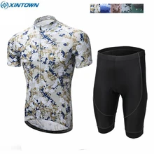 Команда Xintown летние мужские наряды Ropa Ciclismo Открытый Велоспорт гель для трикотажа мягкий нагрудник шорты велосипедный набор спортивный костюм