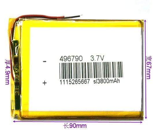 MP3 планшет MID496790 электрическая плата Встроенный 3 7 В полимерный литиевый
