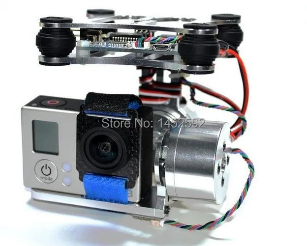 

Gopro Metal 2axis Brushless Camera Gimbal w/Motor&Controller Blade Walkera QX350 xiaomi yi gopro FPV Drone Aerial photography