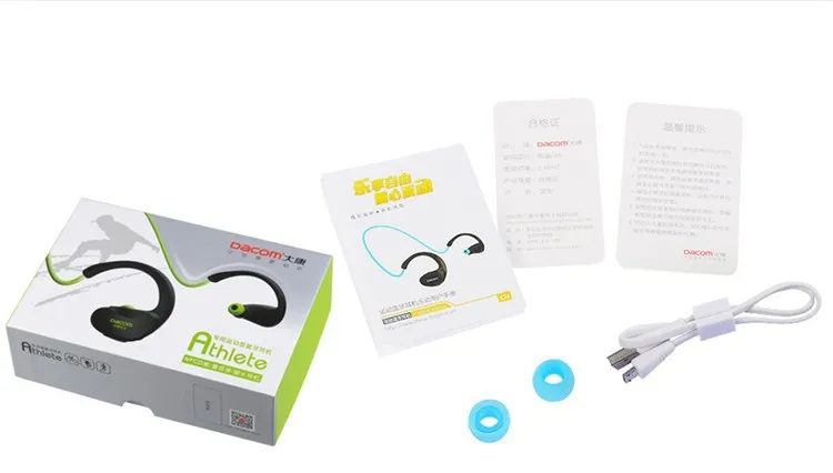 Dacom NFC Cordless Ear Hook Sport Bluetooth 4.1 earpiece Sweatproof Wireless Hifi Bass Headphones With Microphone (16)