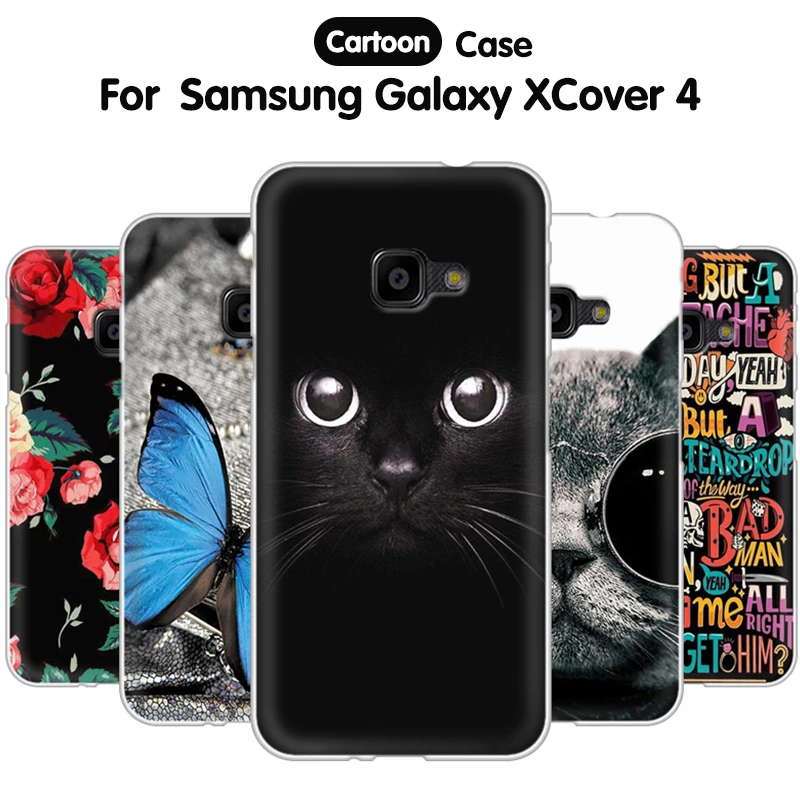 

EiiMoo Phone Case For Samsung Galaxy XCover 4 G390 G390F Silicone Back Cover For Samsung Galaxy XCover 4 Case X Cover 4 Coque