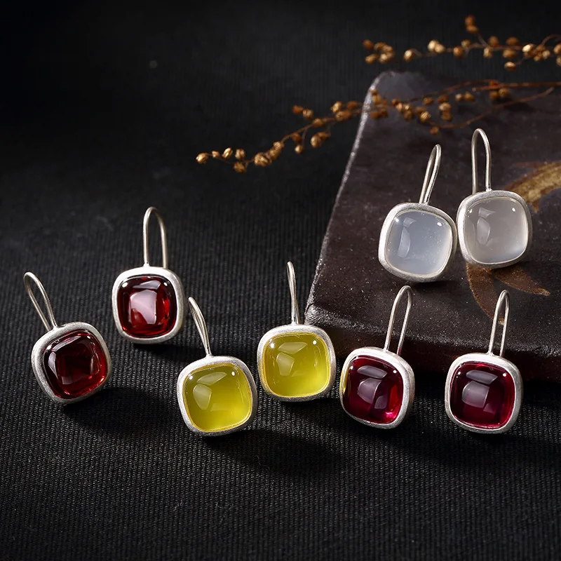 2018 Real Time-limited Carnelian Earings Fashion Jewelry Restoring Ancient Ways Is Han Edition Ms Thai Earrings | Украшения и