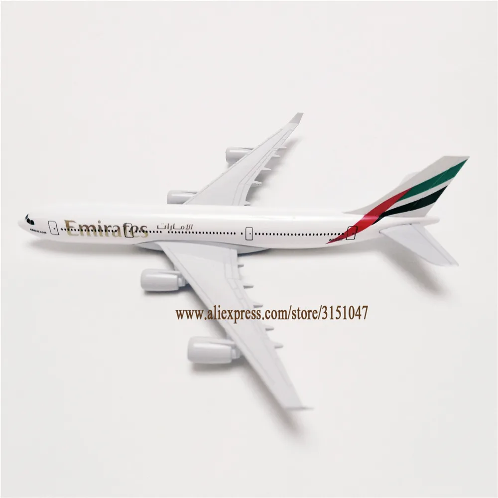 16 см сплав металла Air Emirates Airlines модель самолета ОАЭ A340 Airbus 340 Airways модель самолета подарки