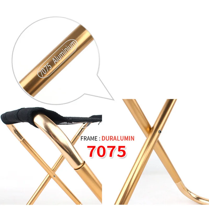 Fish Fishing Chairs Folding Outdoor Camping Stool Ultra Light Weight Portable Aluminum Chair Hiking Tourism Beach BBQ Picnic (6)