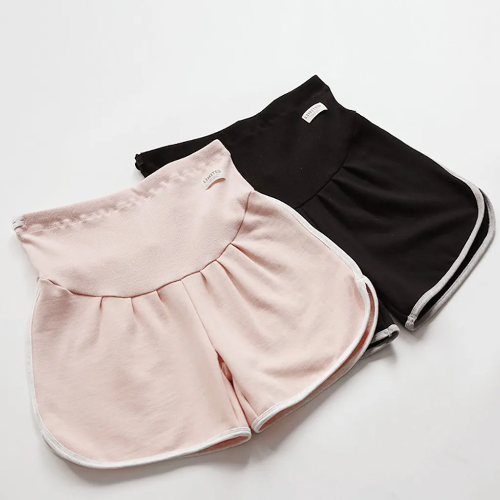 MUQGEW шорты для беременных женские беременным шорты брюки однотонные повседневные брюки с высокой талией женские брюки шорты для беременных Spodenki