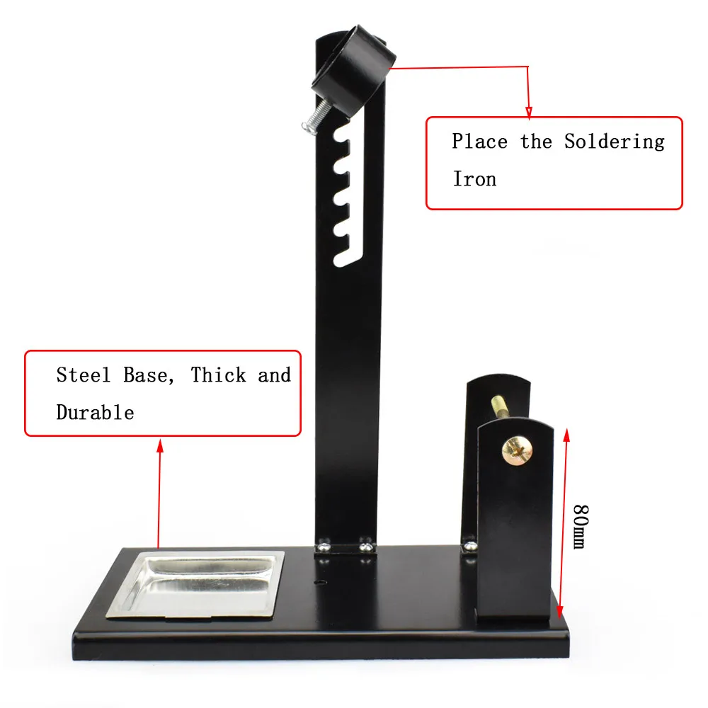 Металлическая паяльная станция, держатель паяльника, подставка для паяльника, подставка для припоя, сварочные провода, подставка для оловянной проволоки