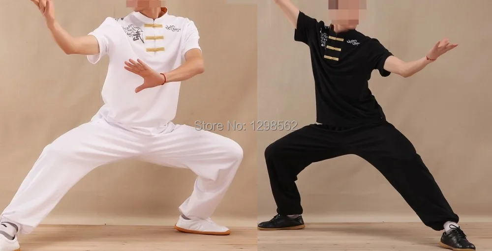 

unisex Tai chi clothing martial artsshort sleeves taiji clothes kung fu performance clothing sets