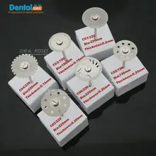 6 шт. стоматологический тонкий ультра-тонкий двухсторонний песочный алмазный режущий диск с оправкой для разделения полировки керамических кравонов и нефрита