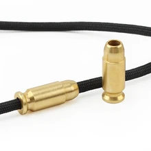 Латунь bullet Knife бусины зонтик веревка Шарик Открытый ножевые гаджеты кулон