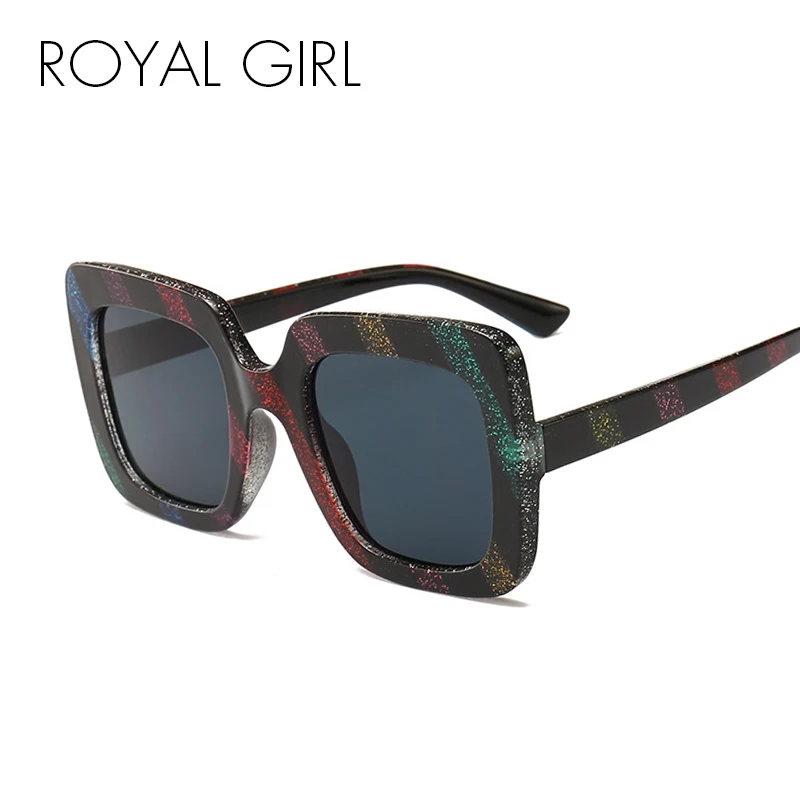 

Royal Girl Oversized Square Sunglasses Men Women Flat Top Fashion Sun Glasses for Women Brand 2019 Shades Mirror ss261