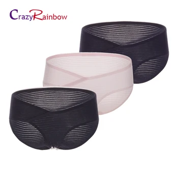 

100% cotton Underwear pants female mid-rise panties patchwork plus size health sexy underwear Pregnant women underwear