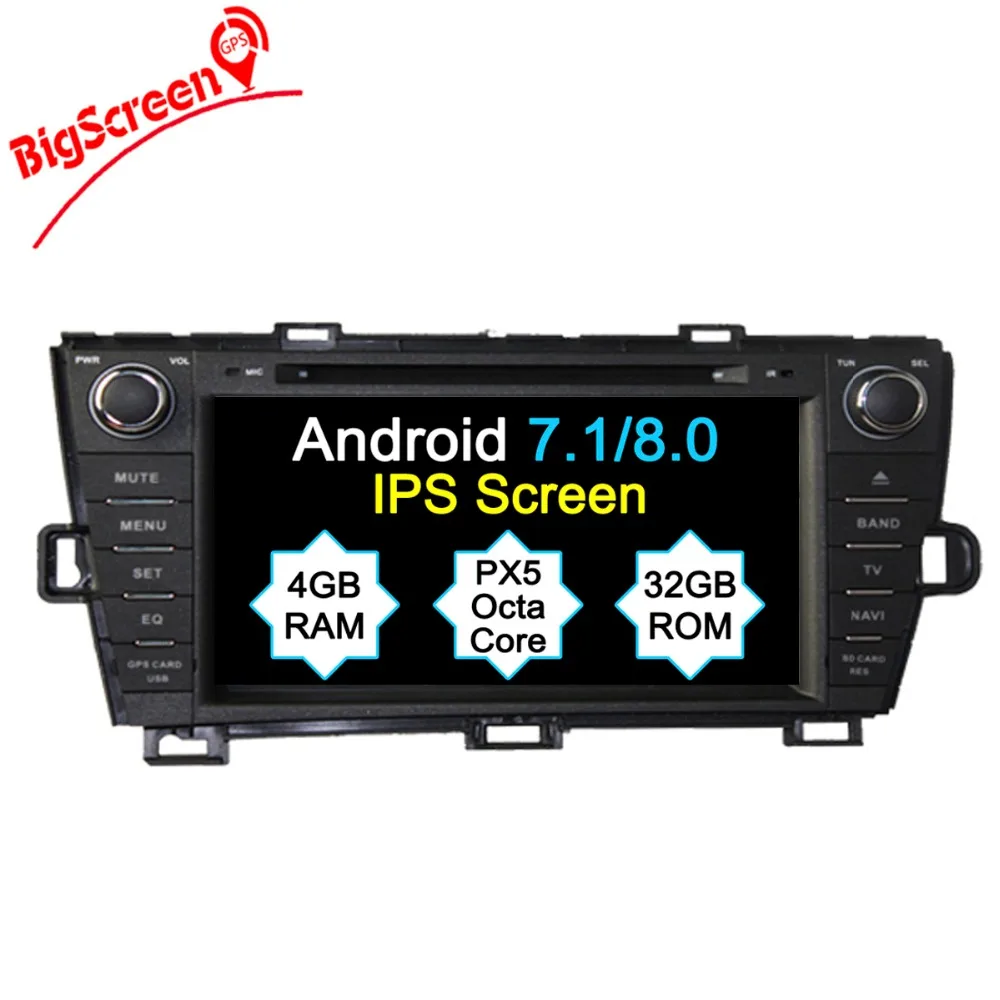 Clearance The Newest Android 7.1 8.0 Car CD DVD Player Stereo GPS Navi For Toyota Prius 2009-2013 Head Unit Multimedia Autoradio Satnav 0