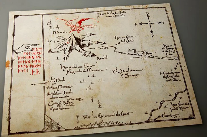 hot sale high quality hobbit poster maps middle earth map sauron treasure map lord of the rings map wholesale free shipping in map from office school