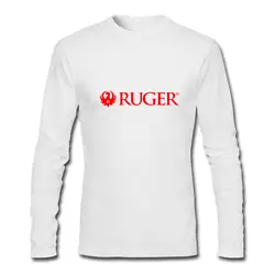 Новый Ruger красный логотип с длинным рукавом белая футболка Размер XS-2XL