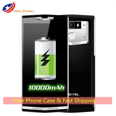  24 Hours Shipping Oukitel K10000 PRO 10000mAh MTK6750T Octa Core 5 5 Android 7 0 3GB 32GB 13MP Fingerprint Lte Smartphone