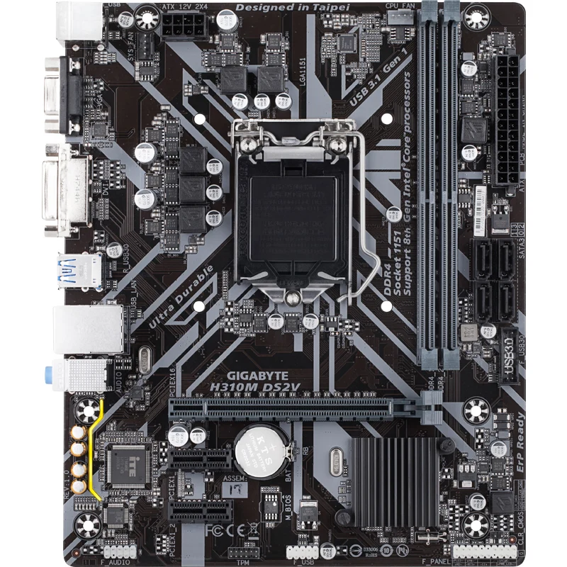 Для Gigabyte GA H310M DS2V оригинальная новая материнская плата H270 Socket LGA 1151 DDR4 поддержка i3