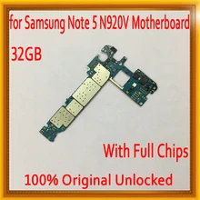 32 Гб для samsung Galaxy Note 5 N920V материнская плата с полным чипом, разблокирован для Note 5 N920V материнская плата, хорошее качество