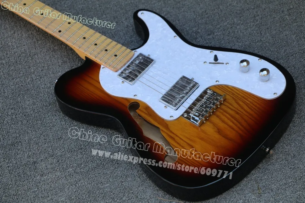 

Classic custom shop Thinline Deluxe electric guitar,Ash F hole TL guitar,Wholesales