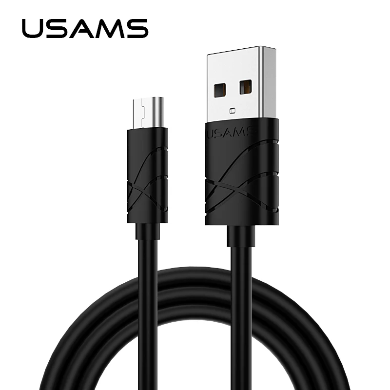 

USAMS Micro USB Cable 1m 2A Fast Charging Mobile Phone Android Cable USB Charger Date Sync Cable Wire for Samsung HTC LG