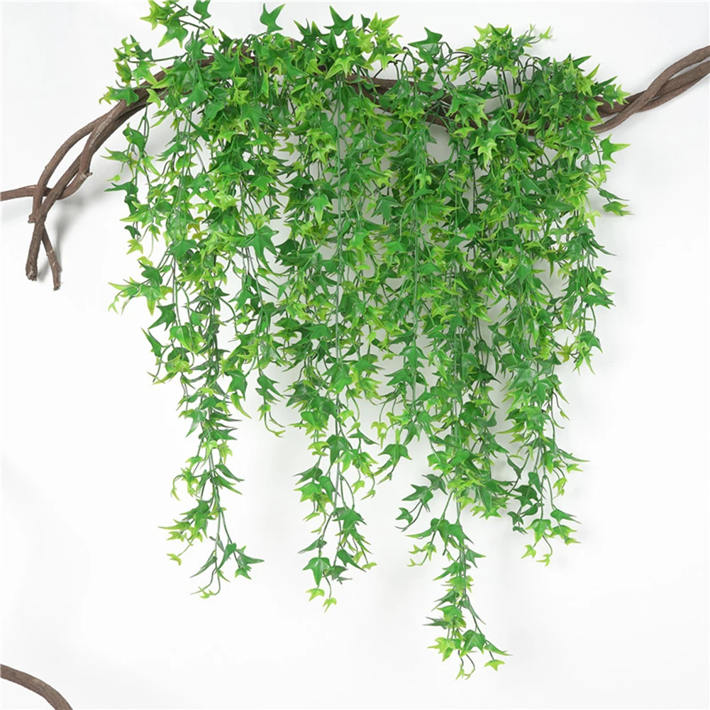 78 см имитация растений 5 вилки искусственные растения искусственная Виноградная лоза листья батата подвесное из ротанга дома стены сада украшения