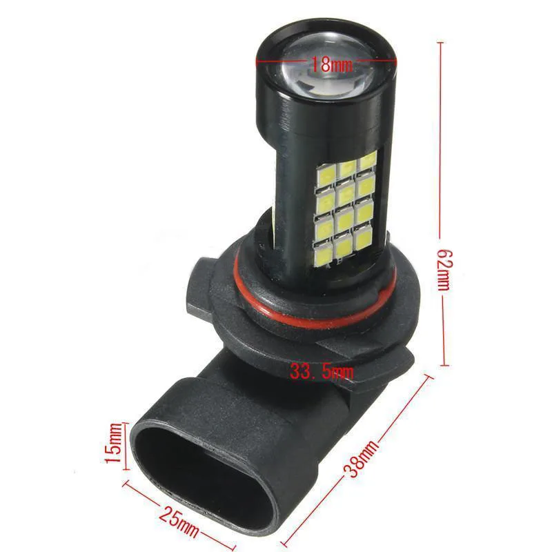 2pcs/set 9006 HB4 2835 42SMD LED Canbus Error Free Fog Light Bulb 6500K White